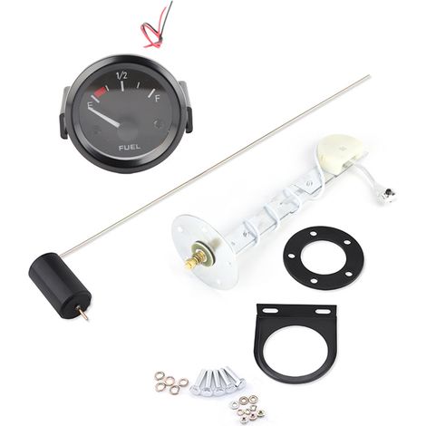 Jauge de niveau de carburant universelle 52mm LED numérique E-1/2-F avec capteur essence (1/5)