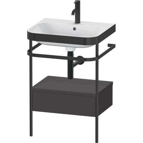 Duravit Happy D.2 Plus c-bonded Set avec console métallique et