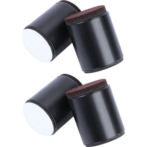 Patins de protection pour meubles et tables 40 x 52 mm, noirs (1/5)