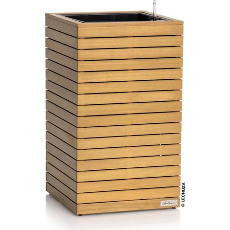 LECHUZA® PALO Natural Wood 45 high - Komplettset FSC 100 % Eukalyptus grandis (1/4)