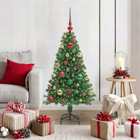 Artificial Christmas Tree with 150 LEDs with Stand Green 120 cm vidaXL