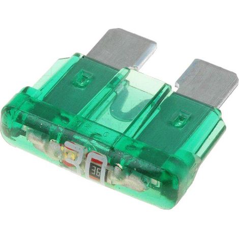 Fusible 30A 12VDC 19mm avec LED x10