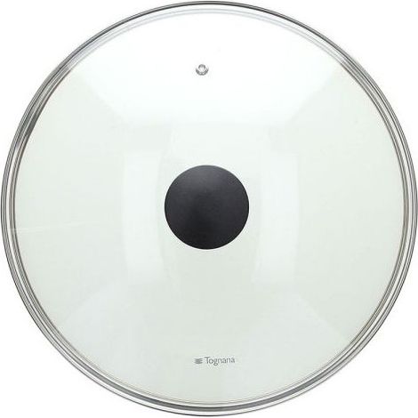 Tognana Porcellane V9558W70NBO coperchio per pentola Rotondo Nero, Trasparente