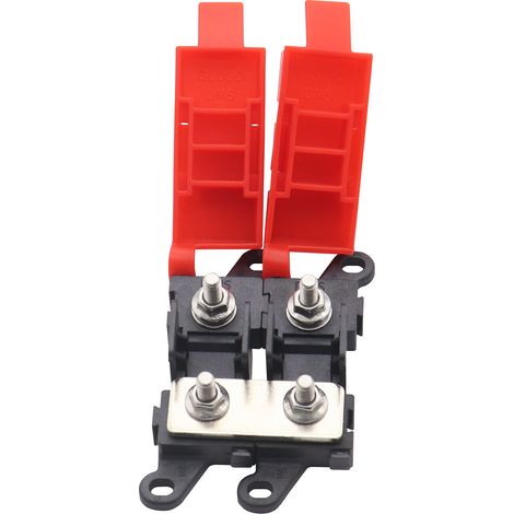 Lot de pinces de batterie 16 mm en alliage de zinc – Cosses positives et négatives pour démarrage – Idéal pour installation électrique auto et camping‑car (1/5)