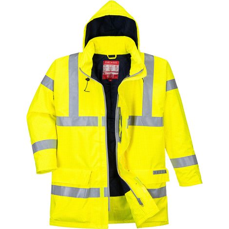 Parka Bizflame Rain Hi-vis Multirisque Farbe: Gelb Größe M - Portwest