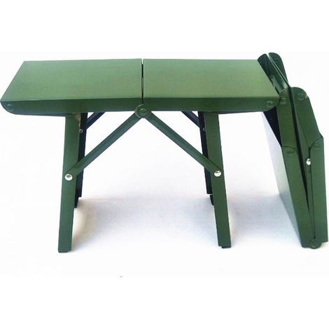 Fauteuil pliant en métal 1pc vert 2912.521cm chaise d'extérieur portable armée tabouret Camping barbecue parc chaise de pêche en plein air chaise pliante (1/3)
