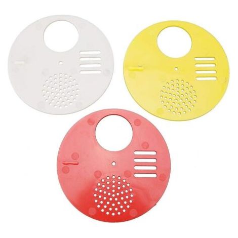 Porte Nid d'abeille 3Pcs Porte en Ruche en Plastique Abeille Abeilles Évents Rond Entrée Disque Matériel D'apiculture (1/5)
