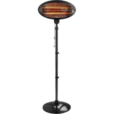 Emerio Terrassenheizstrahler 2000 Watt, Höhe 1,80 - 2,10 m (1/3)