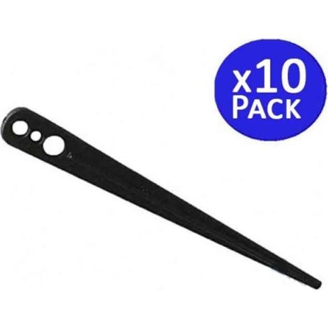 Pack 10 Estaca riego por Goteo. Piqueta sujeta Microtubo a Suelo 0 a 7mm. Pica estaca microtubo para Fijar a la Tierra (1/2)