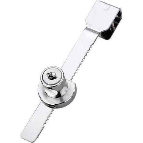 Serrure pour vitrine coulissante avec clé (1 pièce) (1/5)