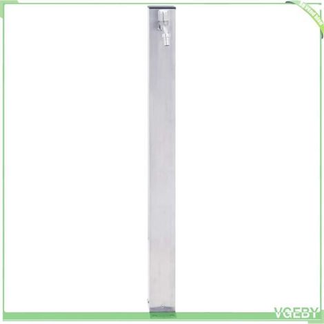 Colonne à eau de jardin avec robinet - FAFEICY - 364496 - Acier inoxydable - 40 cm - Crochet porte-tuyau anti-corrosion (1/5)