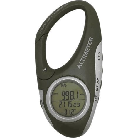 Elektronischer Höhenmesser, Karabiner-Höhenmesser, tragbares Thermometer