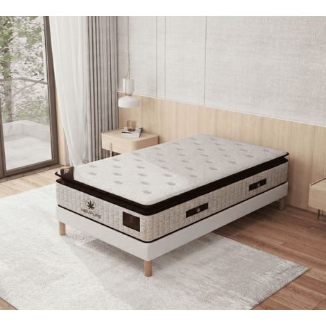 Matelas 90x190 NATURAL HEMPURE Hauteur 30cm (1/5)