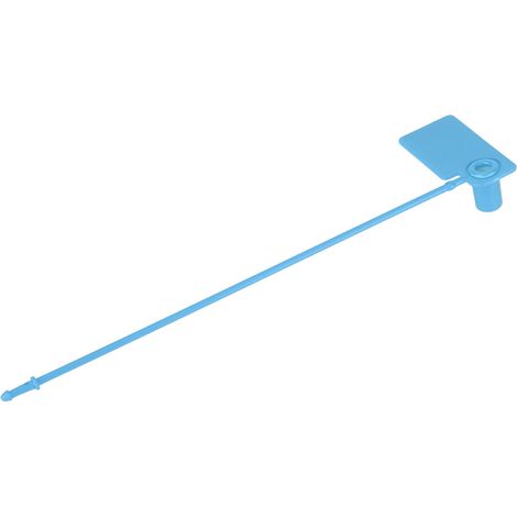 100 étiquettes jetables pour câbles, marquage d'identification coloré, attaches antivol autobloquantes (bleues) (1/5)