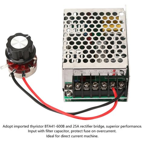 Variateur de vitesse moteur 220V AC monophasé 4KW régulateur contrôle de vitesse DC (1/5)