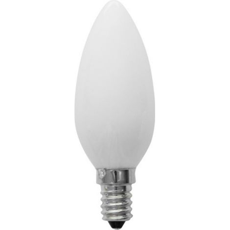 Alca power c35 6w 230v 700lm 3000k e14 lampada oliva a filamento a led vetro bianco