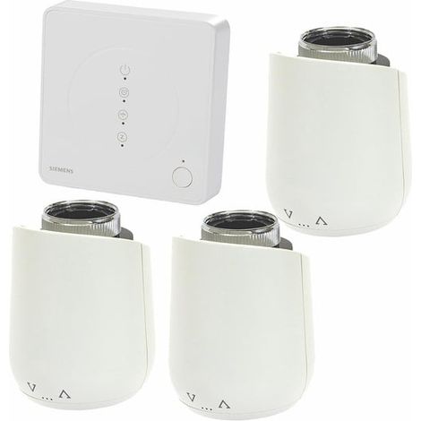 Pack Connected Home : Hub + 3 têtes thermostatiques - SIEMENS : PACK5