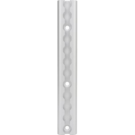 Rail de rail en L avec trou percé sécurisant les charges, arrimage robuste, ligne aérienne en aluminium pour camions, remorques, argent 30cm (1/5)