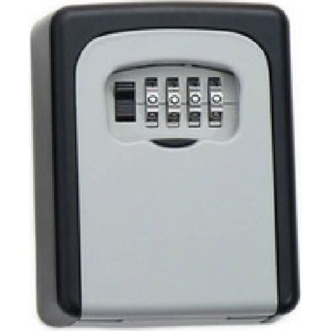 Boîte à clés de sécurité, boîte à clés murale, boîte à clés avec mot de passe à 4 chiffres Haute sécurité, étanche et antirouille, convient pour l'intérieur et l'extérieur Bureau à domicile Garage Éco