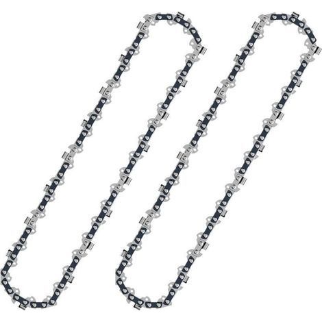 Lot de 2 mini chaînes de tronçonneuse de 8 Pouces pour tronçonneuse électrique portable sans fil de 8 Pouces-Chrom (1/5)