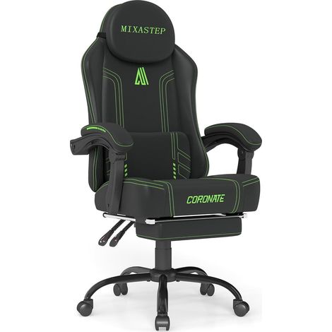 Gaming Stuhl Ergonomisch Verstellbare Rückenlehne 360 Drehfunktion Bürostuhl (1/5)