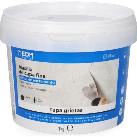 Mastic Couche Fine Edm 1kg Prêt à L'emploi, Finition Lisse - Edm (1/2)