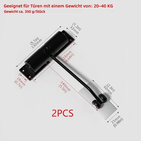 Black Automatic Door Closer (1/3)