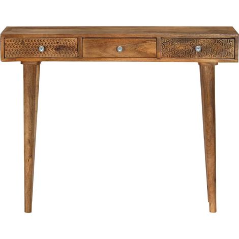 Maison Exclusive - Tavolo Consolle in Legno Massello di Mango 102x30x79 cm