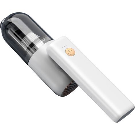 Kabelloser Autostaubsauger, 6000 Pa, Handstaubsauger, Mini-Autostaubsauger mit LED-Licht und USB-Ladefunktion für die Reinigung von Haushalt und Auto  - Crezuo