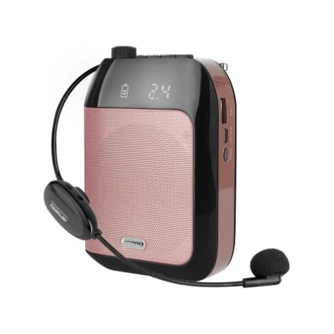 (Rose) Amplificateur vocal Bluetooth, réduction de bruit, haut-parleur sans fil, casque et microphone (1/5)