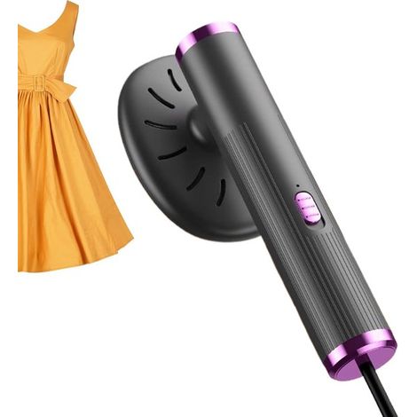 Dampfglätter – Dampfbügeleisen – Faltenentferner – Doppelfunktion – 28,6 cm – Schwarz (1/5)