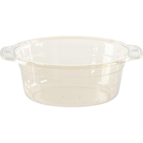 Bassine à laver, bac à linge, seau, bassine multifonctionnelle transparente pour la vaisselle, idéale pour les légumes, la cuisine, les randonnées et la plage.-19.5cmx9cm (1/5)