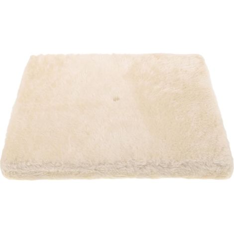 Base De Griffoir pour Chat Beige en Peluche 10.24X10.24X0.79In Planche De Remplacement Robuste Compatible Vis M8/M10 Socle Stable pour Arbre À Chat DIY Accessoire De Grattage (1/5)