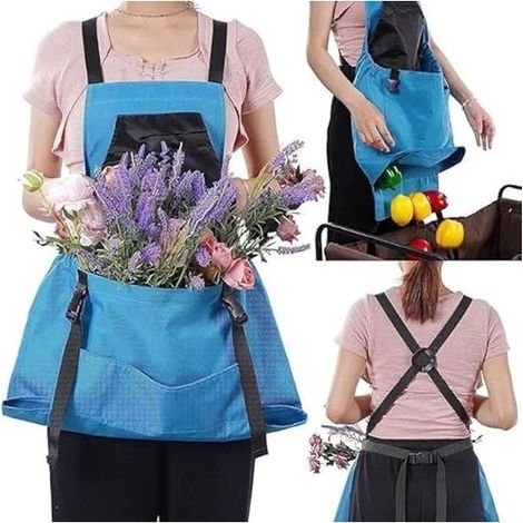 Tablier de Jardinage Femme avec Poches, Tablier de Récolte Durable pour Activités de Plein Air (1/5)