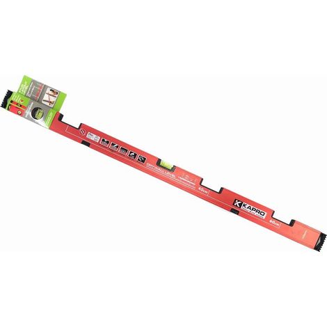 Livella professionale in alluminio magnetica per cartongessista DRYWALL 90 cm 2 bolle 773M-90 KAPRO (1/6)