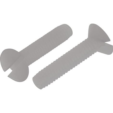 Vis à tête Fraisée fendue, Nylon, M2.5, 12mm ( Prix pour Sachet de 100 )