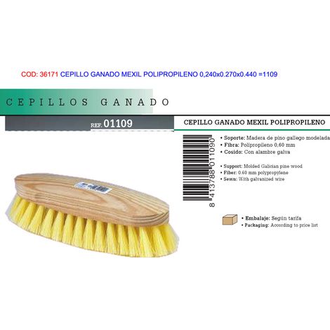 Brosse pour bovins en polypropylène Mexil 0,240 x 0,270 x 0,440