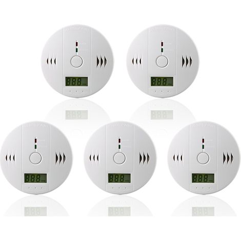 SWANEW CO monossido di carbonio 5pcs rilevatori di monossido di carbonio installazione monossido di carbonio (1/5)