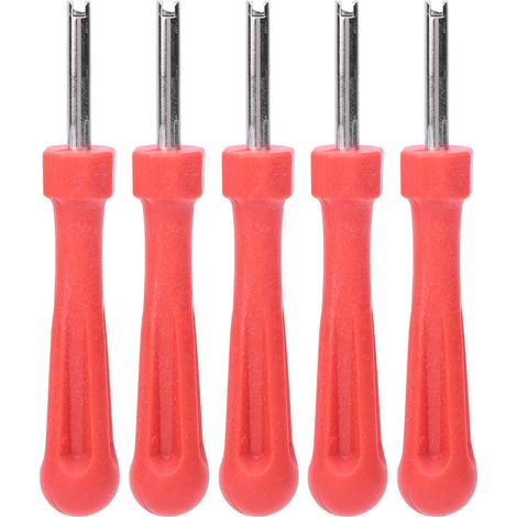 5PCS clé de noyau de valve robuste pour pneus, outil de retrait de noyau de valve, réparation de valves d'air (1/5)
