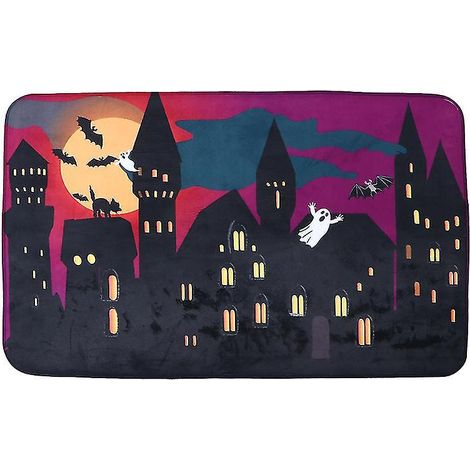 1 tapis de sol Halloween pour décorations d'Halloween