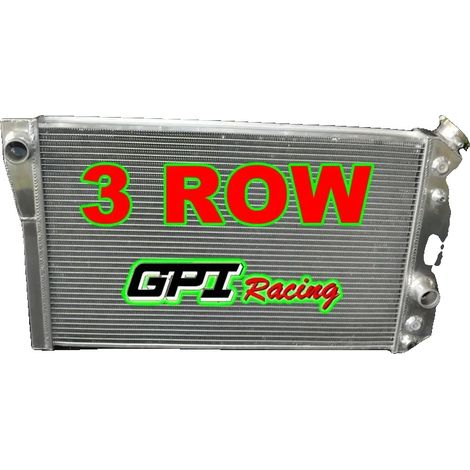 Radiador de aluminio de alta capacidad, compatible con Chevrolet Corvette 1984-1990, un radiador (1/2)