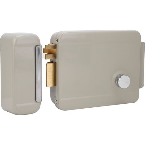 Kit de gâche électrique pour contrôle d'accès communautaire, serrure électromagnétique bidirectionnelle à 2 fils (9-12 V). (1/5)