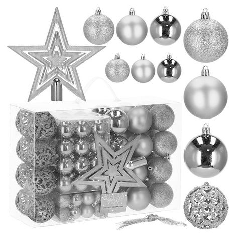 Palline natalizie per l'albero di Natale, set da 100 pezzi. (1/5)
