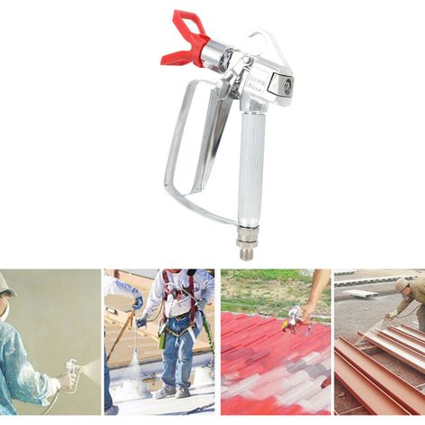 Airless-Farbspritzgerät, Hochdruck-Airbrush, ergonomisches Handwerkzeug, Hardware-Zubehör (rote Airbrush-Düse) (1/5)