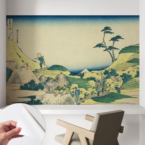 Papier peint autocollant décoratif à motifs pour salon chambre et bureau Tapete adhésif pour décoration Paysage rural 104x70 cm (1/5)