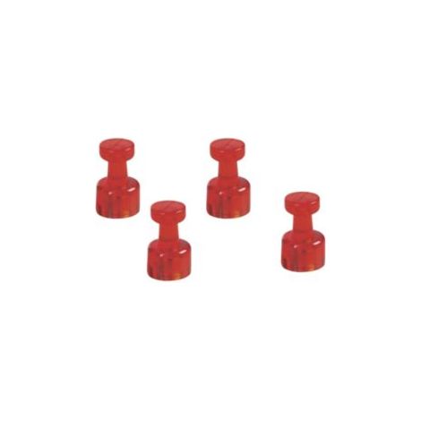 Magnet ® Memohalter 11 x 18 mm (D. x L) 11mm 0,5kg Ferrit rot 4 St./Pack. (1/5)