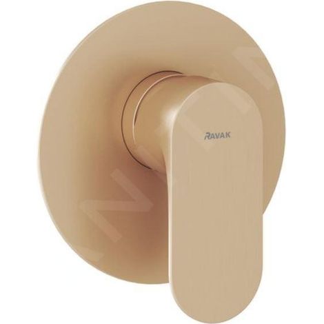 Ravak Eleganta - Mitigeur encastré, avec corps d’encastrement, or rose brossé X070373 (1/3)