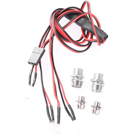 Kit d'éclairage LED avant/arrière 4 pièces pour voiture RC, camion - Accessoires radiocommandés (1/5)