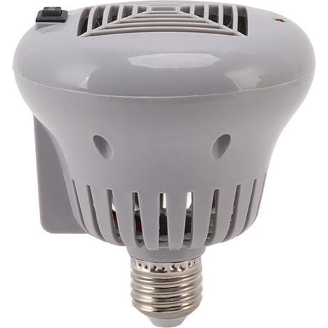 Ampoule chauffante E27 50W à 100W pour animaux de compagnie, boîtier gris, 220V, 3 niveaux d'intensité réglable, pour reptiles et petits animaux de compagnie. (1/5)