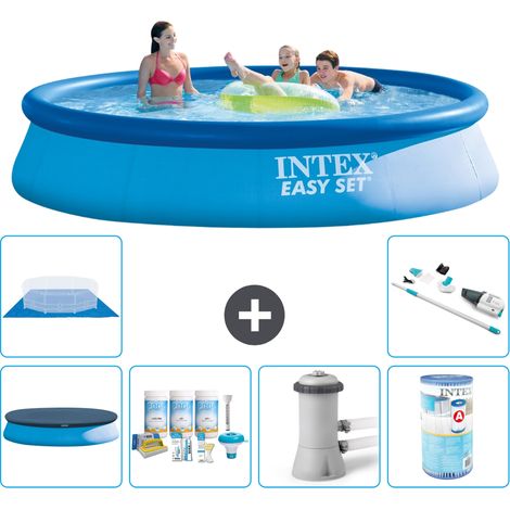 Intex Piscine Easy Set Ronde - 396x84 cm - 7-pièces S40728 (1/5)